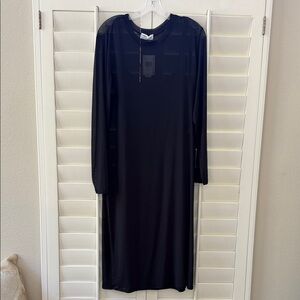 Tinsel Black Mesh Dress